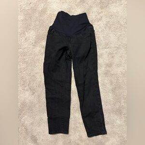 Old Navy Black Maternity Straight Jeans
